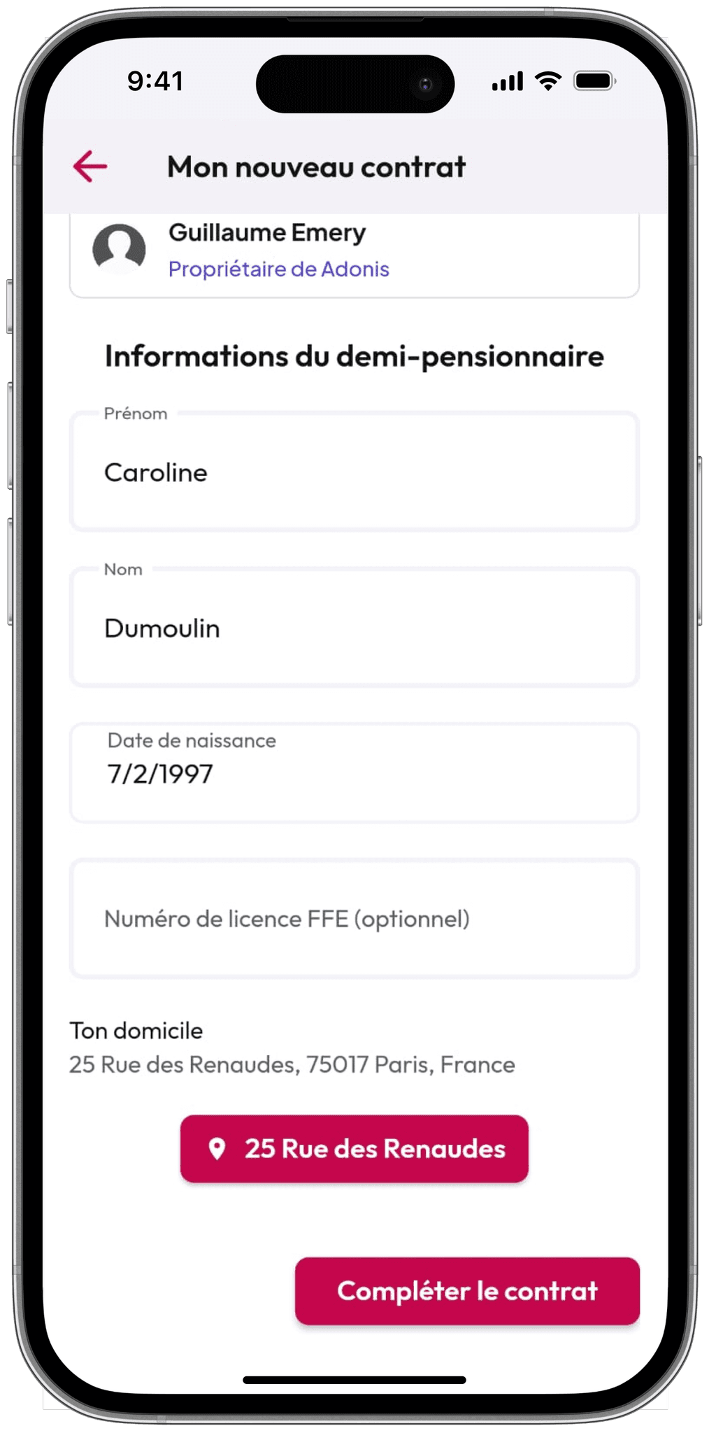 Un contrat sans tracas